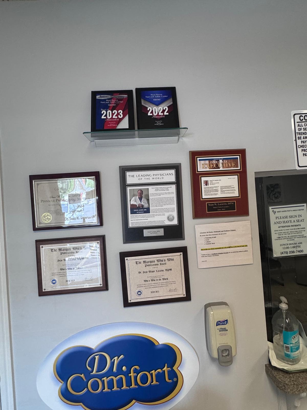 Dr. Sean Lazarus award and recognition 1