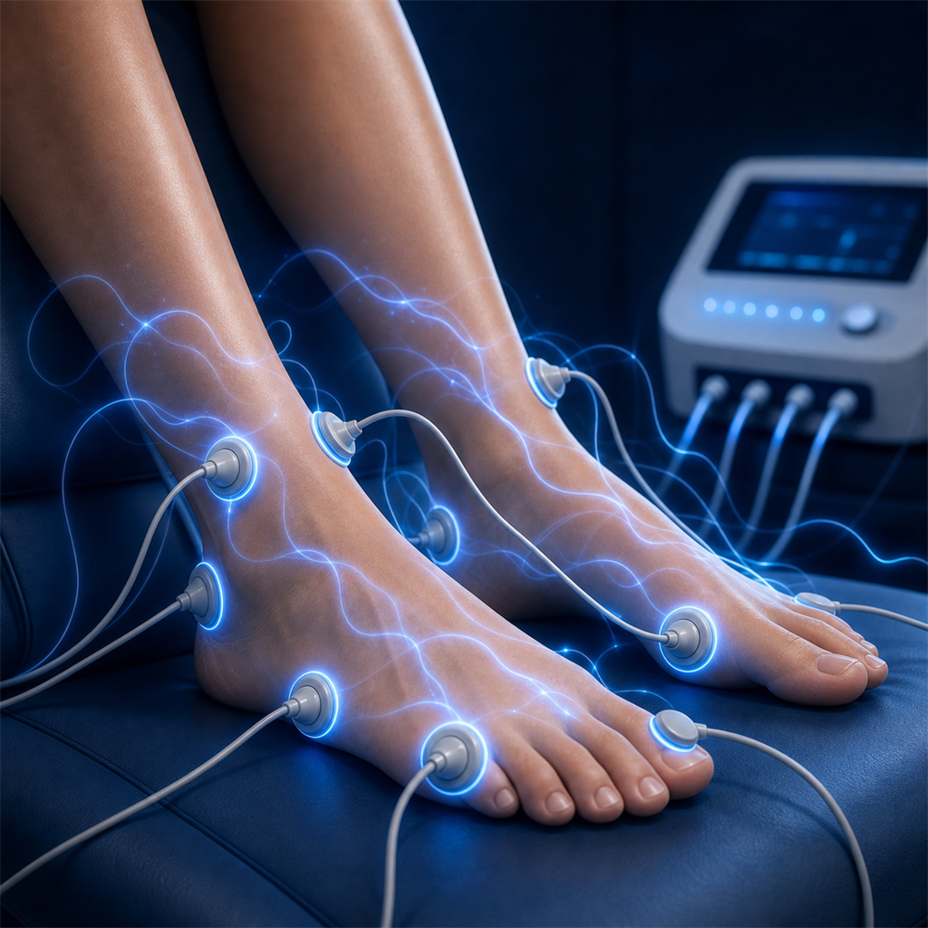Electric cell signaling therapy for neuropathy treatment